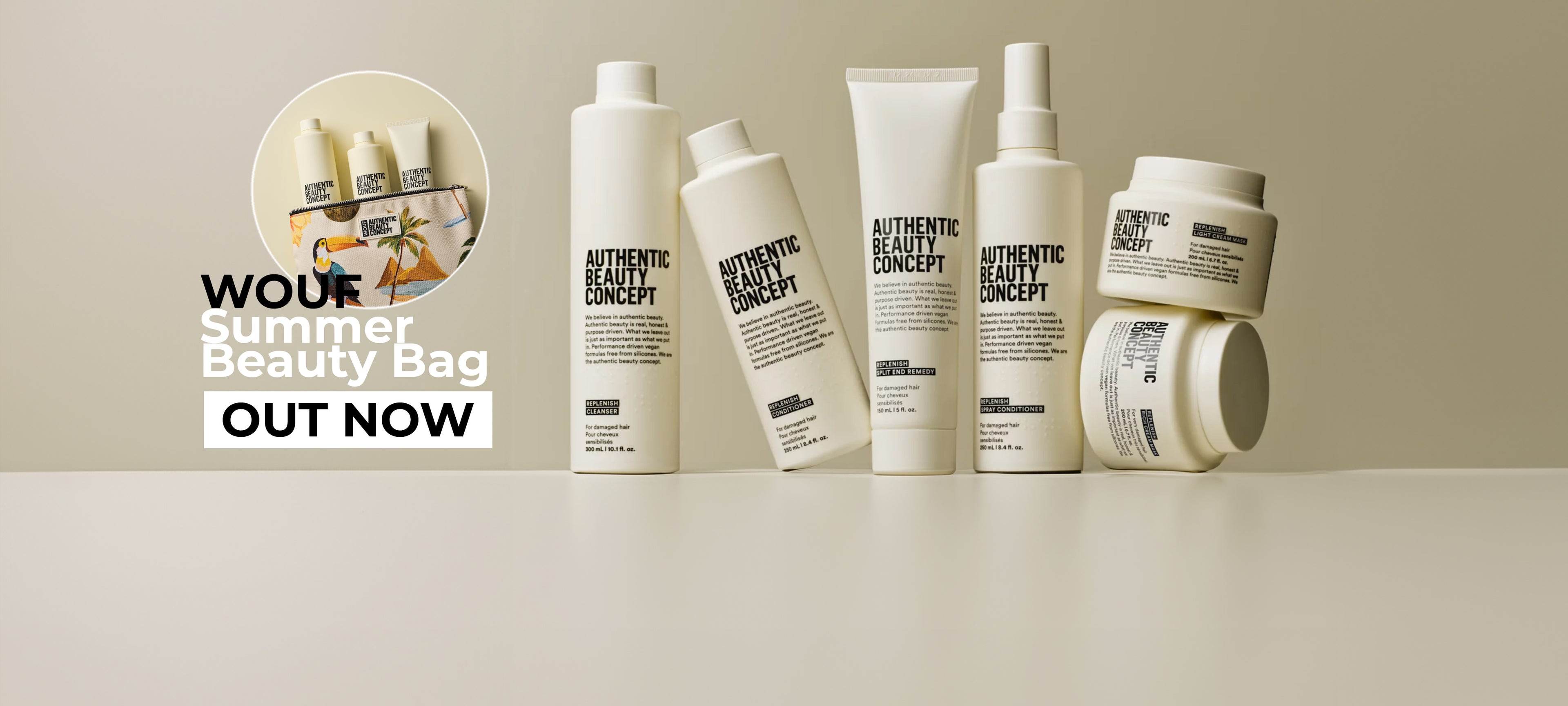 lepschi haircare authentic beauty concept replenish relaunch 2025, wouf summer bag